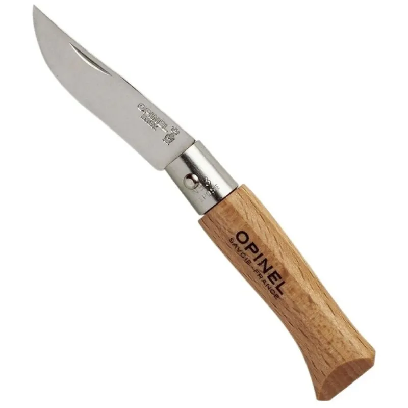 Opinel Inox 3 No Kayın Saplı Paslanmaz Çelik Çakı